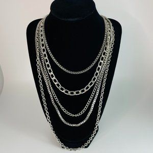 Layered Silver Necklace